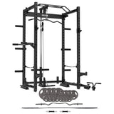NNEDSZ CORTEX PR4 Folding Power Rack with 90kg Standard Tri-Grip Weight and Bar Set