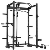 NNEDSZ CORTEX PR4 Folding Power Rack with 130kg Olympic Bumper Weight, Bar and Bench Set