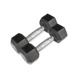 NNEDSZ 56kg Hex Fixed Dumbbell Set (4, 6, 8, 10kg Pairs)
