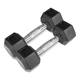 NNEDSZ 56kg Hex Fixed Dumbbell Set (4, 6, 8, 10kg Pairs)