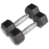 NNEDSZ 56kg Hex Fixed Dumbbell Set (4, 6, 8, 10kg Pairs)