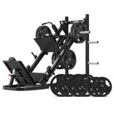 NNEDSZ LP-10 45 Degree Leg Press/Hack Squat with 100kg Olympic Tri-Grip Weight Plate Set