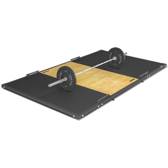 NNEDSZ 3m x 2m 50mm Weightlifting Platform with Dual Density Mats Framed Set