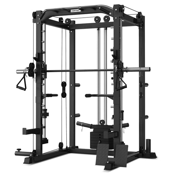 NNEDSZ SM-20 6-in-1 Power Rack with Smith & Cable Machine