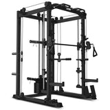 NNEDSZ SM-20 6-in-1 Power Rack with Smith & Cable Machine