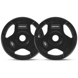 NNEDSZ SR-10 Squat Rack Package + 100kg Olympic Tri-Grip Weight Plates Package