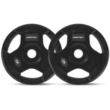 NNEDSZ 10kg Tri-Grip Olympic Plates 50mm (Pair)
