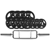NNEDSZ 40kg Tri Bar Olympic Weight Set 50mm