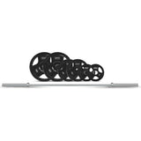 NNEDSZ 90kg Tri-Grip Olympic Plate Set 50mm