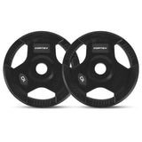 NNEDSZ 90kg Tri-Grip Olympic Plate Set 50mm