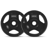 NNEDSZ 145kg Tri-Grip Olympic Plate Set 50mm