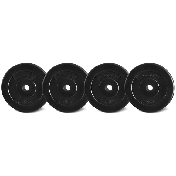 NNEDSZ 5kg EnduraShell Standard Weight Plates 25mm (Set of 4)