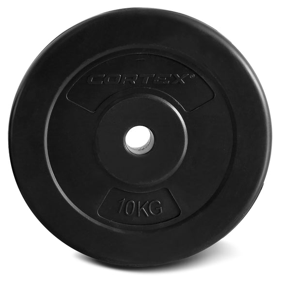 NNEDSZ 10kg EnduraShell Standard Weight Plates 25mm (2 Pack)