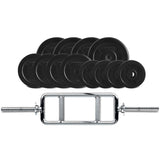 NNEDSZ 40kg EnduraCast Tri Bar Weight Set