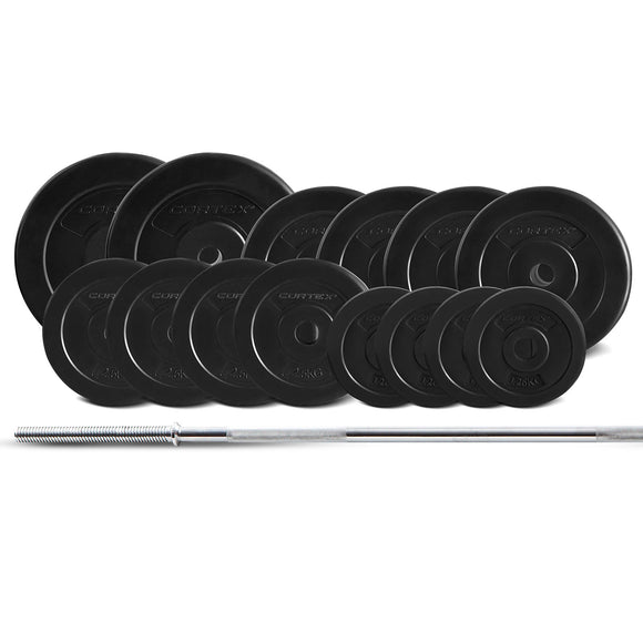 NNEDSZ 65kg EnduraCast Barbell Weight Set