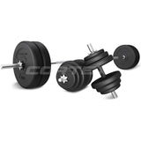 NNEDSZ 85kg EnduraShell Barbell & Dumbbell Weight Set
