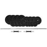 NNEDSZ 85kg EnduraShell Barbell & Dumbbell Weight Set