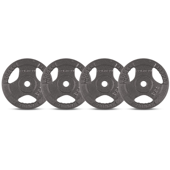 NNEDSZ 5kg Tri-Grip Standard Plates 25mm (Set of 4)