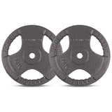 NNEDSZ 10kg Tri-Grip Standard Plates 25mm (Pair)