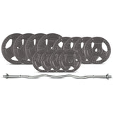 NNEDSZ 40kg Curl Bar Standard Weight Set 25mm