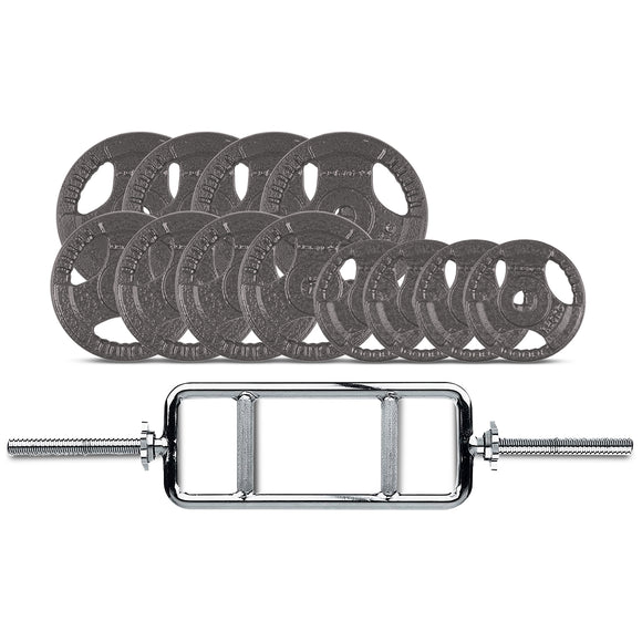 NNEDSZ 40kg Tri Bar Standard Weight Set 25mm