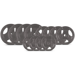 NNEDSZ 35kg Tri-Grip Standard Weight Plate Set 25mm