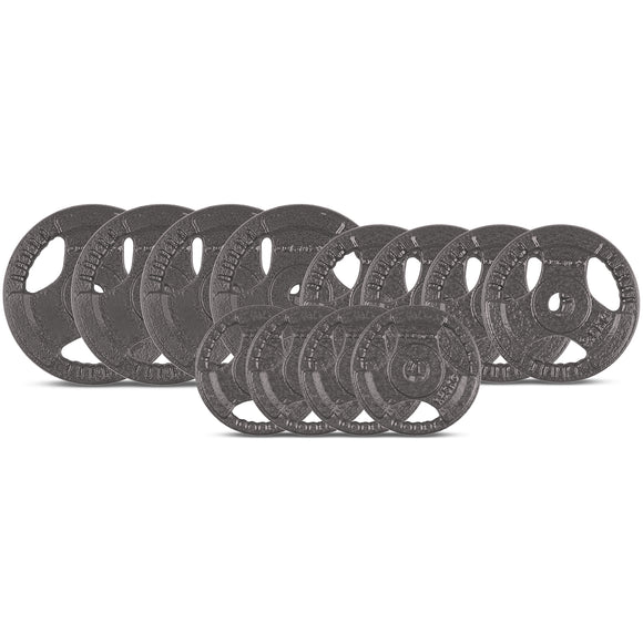 NNEDSZ 35kg Tri-Grip Standard Weight Plate Set 25mm