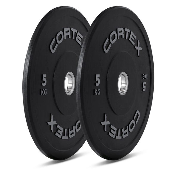 NNEDSZ 5kg Black Series V2 50mm Rubber Olympic Bumper Plate (Pair)