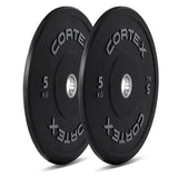 NNEDSZ 5kg Black Series V2 50mm Rubber Olympic Bumper Plate (Pair)
