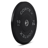 NNEDSZ 10kg Black Series V2 50mm Rubber Olympic Bumper Plate (Pair)