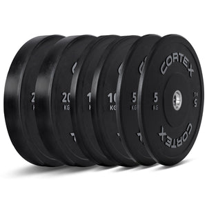 NNEDSZ 70kg Black Series V2 Rubber Olympic Bumper Plate Set 50mm