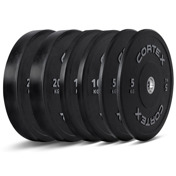 NNEDSZ 70kg Black Series V2 Rubber Olympic Bumper Plate Set 50mm