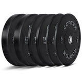 NNEDSZ 70kg Black Series V2 Rubber Olympic Bumper Plate Set 50mm