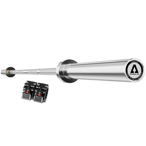 NNEDSZ ATHENA100 200cm 15kg Womens' Olympic Barbell With Lockjaw Collars