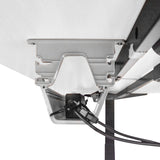 NNEDSZ WalkingPad C2 Treadmill + ErgoDesk Automatic Standing Desk 1800mm in White/Black + Cable Management Tray