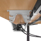 NNEDSZ WalkingPad C2 Treadmill + ErgoDesk Automatic Standing Desk 1500mm in Oak/Black + Cable Management Tray