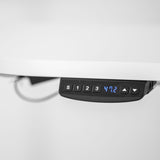 NNEDSZ WalkingPad MC21 with Dual Motor Automatic Standing Desk 180cm in White/Black and Cable Management