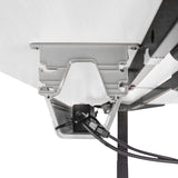 NNEDSZ WalkingPad MC21 with Dual Motor Automatic Standing Desk 180cm in White/Black and Cable Management