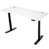 NNEDSZ Fitness ErgoDesk AUTO Series Automatic Standing Desk 180cm in White & Black