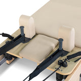 NNEDSZ Lifespan Fitness Contour Folding Wooden Pilates Reformer Machine Set (Beige)