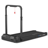NNEDSZ Fitness V-FOLD Treadmill with ErgoDesk Automatic Standing Desk 1800mm in White/Black