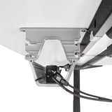 NNEDSZ Fitness V-FOLD Treadmill with ErgoDesk Automatic Standing Desk 1500mm in White/Black with Cable Management