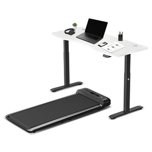 NNEDSZ Fitness Walkingpad M2 Treadmill with Dual Motor Automatic Standing Desk 150cm in White/Black