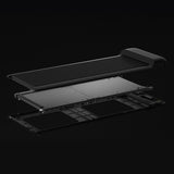 NNEDSZ Fitness Walkingpad M2 Treadmill with Dual Motor Automatic Standing Desk 150cm in White/Black