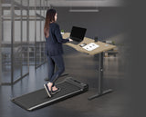 NNEDSZ Fitness Walkingpad M2 Treadmill with Dual Motor Automatic Standing Desk 150cm in Oak/Black