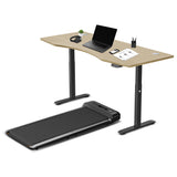 NNEDSZ Fitness Walkingpad M2 Treadmill with Dual Motor Automatic Standing Desk 180cm in Oak/Black