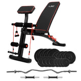 NNEDSZ LSG GBN007 FID Bench with 84kg Weight and Bar set