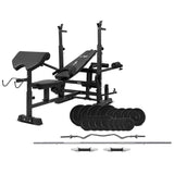 NNEDSZ LSG GBN100 Multi Function Bench Press with 90kg Weight and Bar set