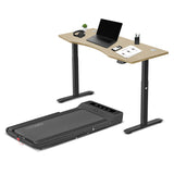NNEDSZ LSG Nimbus Walking Pad Treadmill + ErgoDesk Automatic Standing Desk 1500mm (Oak)