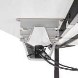 NNEDSZ LSG Pacer M5 with Dual Motor Automatic Standing Desk 180cm in White/Black and Cable Management